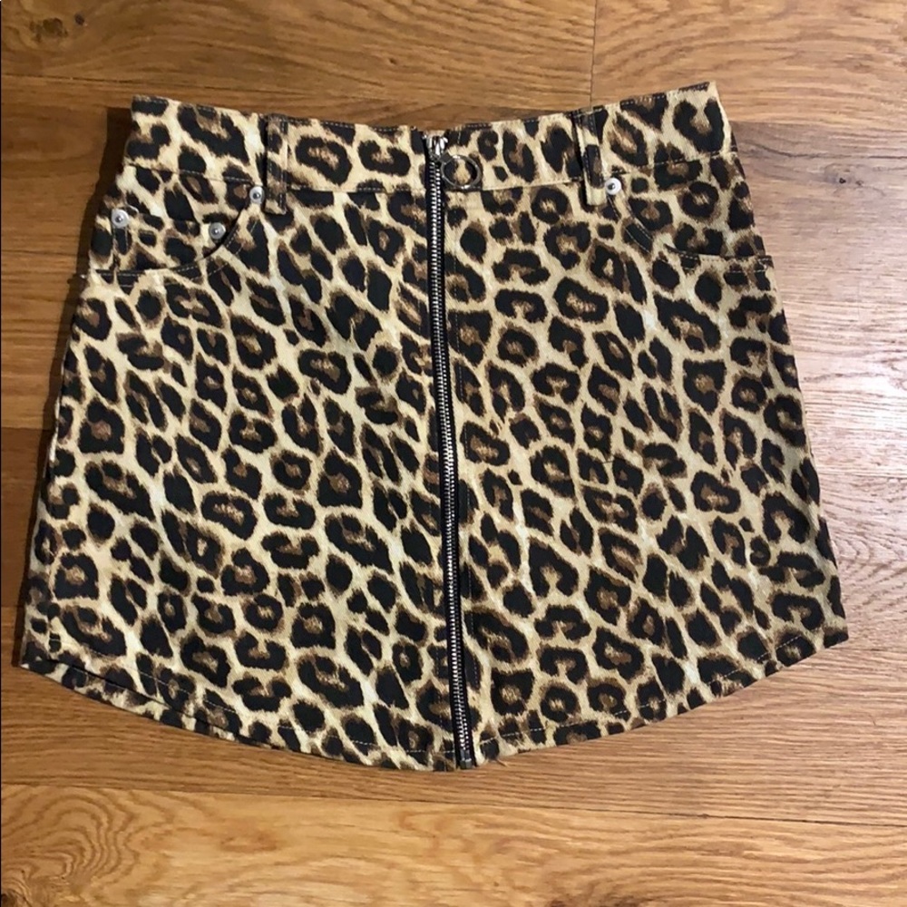 Leopard forever 21 skirt